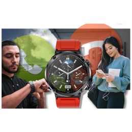 GRAVITY GT21-6 MEN'S SMARTWATCH - BLUETOOTH CALL, ADDITIONAL BELT (sg025f)SMARTWATCH MĘSKI GRAVITY GT21-6 - BLUETOOTH CALL, DODATKOWY PASEK (sg025f)