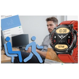 GRAVITY GT21-6 MEN'S SMARTWATCH - BLUETOOTH CALL, ADDITIONAL BELT (sg025f)SMARTWATCH MĘSKI GRAVITY GT21-6 - BLUETOOTH CALL, DODATKOWY PASEK (sg025f)
