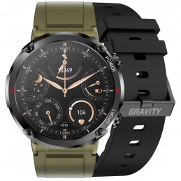 GRAVITY GT21-7 MEN'S SMARTWATCH - BLUETOOTH CALL, ADDITIONAL BELT (sg025g)SMARTWATCH MĘSKI GRAVITY GT21-7 - BLUETOOTH CALL, DODATKOWY PASEK (sg025g)