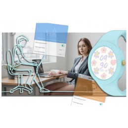 GRAVITY GT14-4 WOMEN'S SMARTWATCH - BLUETOOTH CONNECTIONS, OWN dial (sg026d)SMARTWATCH DAMSKI GRAVITY GT14-4 - ROZMOWY BLUETOOTH, WŁASNE TARCZE (sg026d)