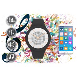 GRAVITY GT14-3 WOMEN'S SMARTWATCH - BLUETOOTH CONNECTIONS, OWN dial (sg026c)SMARTWATCH DAMSKI GRAVITY GT14-3 - ROZMOWY BLUETOOTH, WŁASNE TARCZE (sg026c)