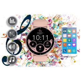 SMARTWATCH UNISEX GRAVITY GT1-5 PRO - BLUETOOTH CONNECTIONS, ADDITIONAL PASSAGE (sg027e)SMARTWATCH UNISEX GRAVITY GT1-5 PRO - ROZMOWY BLUETOOTH, DODATKOWY PASEK (sg027e)