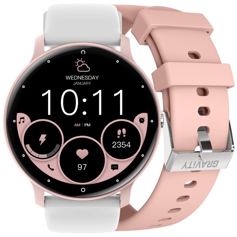 SMARTWATCH UNISEX GRAVITY GT1-6 PRO - BLUETOOTH CONNECTIONS, ADDITIONAL PASSAGE (sg027f)  SMARTWATCH UNISEX GRAVITY GT1-6 PRO - ROZMOWY BLUETOOTH, DODATKOWY PASEK (sg027f)