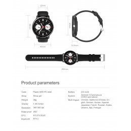 SMARTWATCH UNISEX GRAVITY GT1-7 PRO - BLUETOOTH CONNECTIONS, ADDITIONAL PASSAGE (sg027g)SMARTWATCH UNISEX GRAVITY GT1-7 PRO - ROZMOWY BLUETOOTH, DODATKOWY PASEK (sg027g)