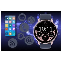 SMARTWATCH UNISEX GRAVITY GT1-7 PRO - BLUETOOTH CONNECTIONS, ADDITIONAL PASSAGE (sg027g)SMARTWATCH UNISEX GRAVITY GT1-7 PRO - ROZMOWY BLUETOOTH, DODATKOWY PASEK (sg027g)