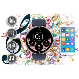 SMARTWATCH UNISEX GRAVITY GT1-7 PRO - BLUETOOTH CONNECTIONS, ADDITIONAL PASSAGE (sg027g)SMARTWATCH UNISEX GRAVITY GT1-7 PRO - ROZMOWY BLUETOOTH, DODATKOWY PASEK (sg027g)