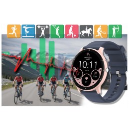 SMARTWATCH UNISEX GRAVITY GT1-7 PRO - BLUETOOTH CONNECTIONS, ADDITIONAL PASSAGE (sg027g)SMARTWATCH UNISEX GRAVITY GT1-7 PRO - ROZMOWY BLUETOOTH, DODATKOWY PASEK (sg027g)