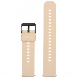 U27 rubber watch strap - cream/black - 20mmPasek gumowy do zegarka U27 - kremowy/czarny - 20mm