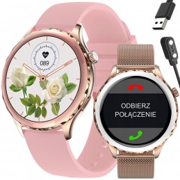 WOMEN'S SMARTWATCH Rubicon RNCF02 - CONNECTIONS EXECUTION, ADDITIONAL BELT (sr048b)SMARTWATCH DAMSKI Rubicon RNCF02 - WYKONYWANIE POŁĄCZEŃ, DODATKOWY PASEK (sr048b)