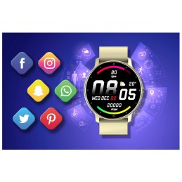 WOMEN'S SMARTWATCH Rubicon RNCF01 - OWN dial, PULSOMETER (sr047b)SMARTWATCH DAMSKI Rubicon RNCF01 - WŁASNE TARCZE, PULSOMETR (sr047b)