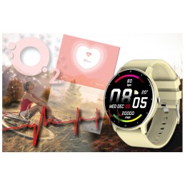 WOMEN'S SMARTWATCH Rubicon RNCF01 - OWN dial, PULSOMETER (sr047b)SMARTWATCH DAMSKI Rubicon RNCF01 - WŁASNE TARCZE, PULSOMETR (sr047b)