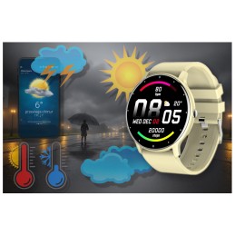 WOMEN'S SMARTWATCH Rubicon RNCF01 - OWN dial, PULSOMETER (sr047b)SMARTWATCH DAMSKI Rubicon RNCF01 - WŁASNE TARCZE, PULSOMETR (sr047b)