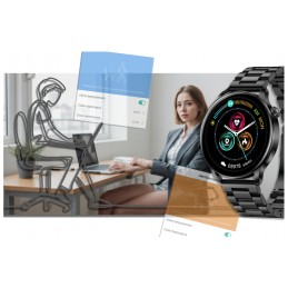 SMARTWATCH Rubicon RNCE81 - CONNECTIONS, PULSOKSYMETER (sr045c)SMARTWATCH DAMSKI Rubicon RNCE81 - WYKONYWANIE POŁĄCZEŃ, PULSOKSYMETR (sr045c)