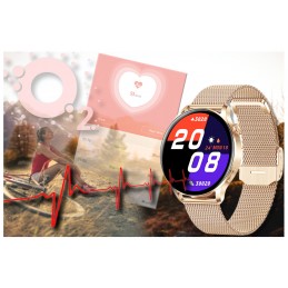 SMARTWATCH FOR WOMEN Rubicon RNCE81 - CONNECTIONS, PULSOKSYMETER (sr045b)SMARTWATCH DAMSKI Rubicon RNCE81 - WYKONYWANIE POŁĄCZEŃ, PULSOKSYMETR (sr045b)