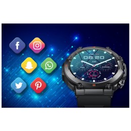 SMARTWATCH MEN'S Rubicon RNCE95 - CONNECTIONS, PULSOKSYMETER (sr040a)SMARTWATCH MĘSKI Rubicon RNCE95 - WYKONYWANIE POŁĄCZEŃ, PULSOKSYMETR (sr040a)