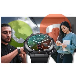 SMARTWATCH MEN'S Rubicon RNCE95 - CONNECTIONS, PULSOKSYMETER (sr040a)SMARTWATCH MĘSKI Rubicon RNCE95 - WYKONYWANIE POŁĄCZEŃ, PULSOKSYMETR (sr040a)