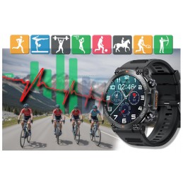 SMARTWATCH MEN'S Rubicon RNCE95 - CONNECTIONS, PULSOKSYMETER (sr040a)SMARTWATCH MĘSKI Rubicon RNCE95 - WYKONYWANIE POŁĄCZEŃ, PULSOKSYMETR (sr040a)