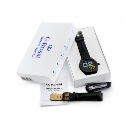 MEN'S SMARTWATCH G. Rossi SW011-1 black/black + extra PASSAGE (sg006a)SMARTWATCH G. Rossi SW011-1 black/black + dodatkowy PASEK (sg006a)