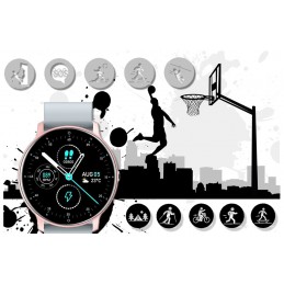 SMARTWATCH UNISEX GRAVITY GT1-8 - PULSOMETER, OWN dial (sg015h)SMARTWATCH UNISEX GRAVITY GT1-8 - PULSOMETR, WŁASNE TARCZE (sg015h)