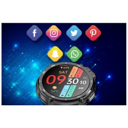 Men's SMARTWATCH Rubicon RNCF08 - CALL MAKING - BLUETOOTH CALL - 4GB MP3 PLAYER (sr053a)SMARTWATCH MĘSKI Rubicon RNCF08 - WYKONYWANIE POŁĄCZEŃ - BLUETOOTH CALL - ODTWARZACZ MP3 4GB (sr053a)
