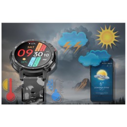 Men's SMARTWATCH Rubicon RNCF08 - CALL MAKING - BLUETOOTH CALL - 4GB MP3 PLAYER (sr053a)SMARTWATCH MĘSKI Rubicon RNCF08 - WYKONYWANIE POŁĄCZEŃ - BLUETOOTH CALL - ODTWARZACZ MP3 4GB (sr053a)