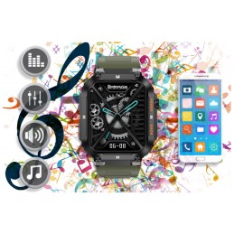 GRAVITY GT6-6 MEN'S SMARTWATCH - CALL MAKING, SNOW MONITOR (sg020f)SMARTWATCH MĘSKI GRAVITY GT6-6 - WYKONYWANIE POŁĄCZEŃ, MONITOR SNU (sg020f)