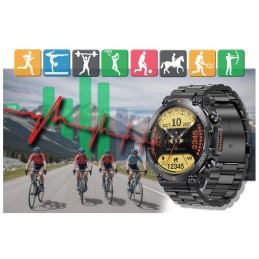 GRAVITY GT7-2 PRO MEN'S SMARTWATCH - MAKING CALLS, PULSOKSYMETER (sg018b)SMARTWATCH MĘSKI GRAVITY GT7-2 PRO - WYKONYWANIE POŁĄCZEŃ, PULSOKSYMETR (sg018b)