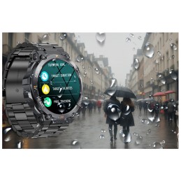 GRAVITY GT7-2 PRO MEN'S SMARTWATCH - MAKING CALLS, PULSOKSYMETER (sg018b)SMARTWATCH MĘSKI GRAVITY GT7-2 PRO - WYKONYWANIE POŁĄCZEŃ, PULSOKSYMETR (sg018b)