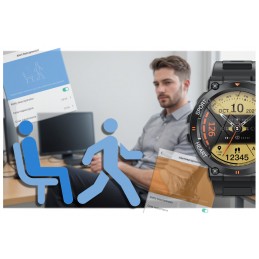 GRAVITY GT7-1 PRO MEN'S SMARTWATCH - CONNECTIONS, PULSOKSYMETER (sg018a)SMARTWATCH MĘSKI GRAVITY GT7-1 PRO - WYKONYWANIE POŁĄCZEŃ, PULSOKSYMETR (sg018a)