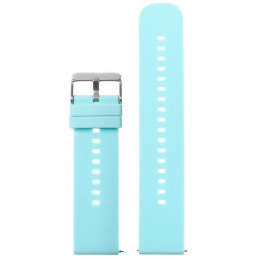 U27 rubber watch strap - blue/silver - 20mmPasek gumowy do zegarka U27 - niebieski/srebrny - 20mm