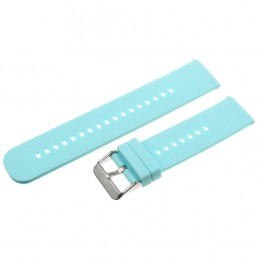 U27 rubber watch strap - blue/silver - 18mmPasek gumowy do zegarka U27 - niebieski/srebrny - 18mm