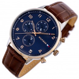 TOMMY HILFIGER LEONARD MEN'S WATCH 1791987 (zf089b) + BOXZEGAREK MĘSKI TOMMY HILFIGER LEONARD 1791987 (zf089b) + BOX