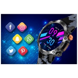 GRAVITY GT20-5 MEN'S SMARTWATCH - AMOLED, ADDITIONAL BELT (sg024e)SMARTWATCH MĘSKI GRAVITY GT20-5 - AMOLED, DODATKOWY PASEK (sg024e)