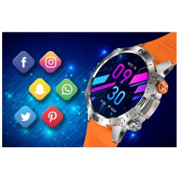 GRAVITY GT20-4 MEN'S SMARTWATCH - AMOLED, ADDITIONAL BELT (sg024d)SMARTWATCH MĘSKI GRAVITY GT20-4 - AMOLED, DODATKOWY PASEK (sg024d)