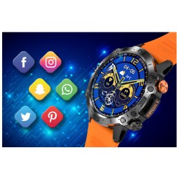 GRAVITY GT20-3 MEN'S SMARTWATCH - AMOLED, ADDITIONAL BELT (sg024c)SMARTWATCH MĘSKI GRAVITY GT20-3 - AMOLED, DODATKOWY PASEK (sg024c)