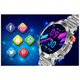 GRAVITY GT20-2 MEN'S SMARTWATCH - AMOLED, ADDITIONAL BELT (sg024b)SMARTWATCH MĘSKI GRAVITY GT20-2 - AMOLED, DODATKOWY PASEK (sg024b)