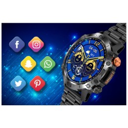 GRAVITY GT20-1 MEN'S SMARTWATCH - AMOLED, ADDITIONAL BELT (sg024a)SMARTWATCH MĘSKI GRAVITY GT20-1 - AMOLED, DODATKOWY PASEK (sg024a)