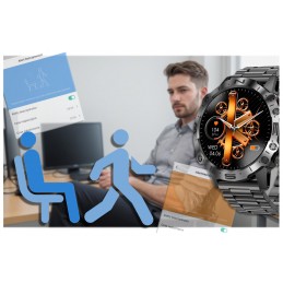 GRAVITY GT20-1 MEN'S SMARTWATCH - AMOLED, ADDITIONAL BELT (sg024a)SMARTWATCH MĘSKI GRAVITY GT20-1 - AMOLED, DODATKOWY PASEK (sg024a)