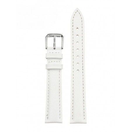 W95 leather watch strap - white - 10mm