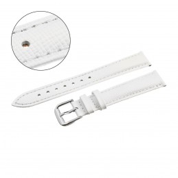W95 leather watch strap - white - 10mmPasek skórzany do zegarka W30 - w pudełku - biały - 14mm