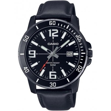 ZEGAREK MĘSKI CASIO MTP-VD01BL-1B (zd169d) + BOX