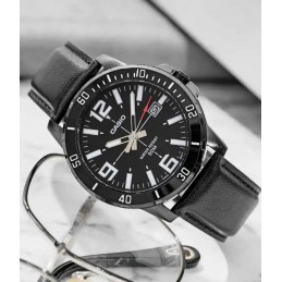 ZEGAREK MĘSKI CASIO MTP-VD01BL-1B (zd169d) + BOXZEGAREK MĘSKI CASIO MTP-VD01BL-1B (zd169d) + BOX