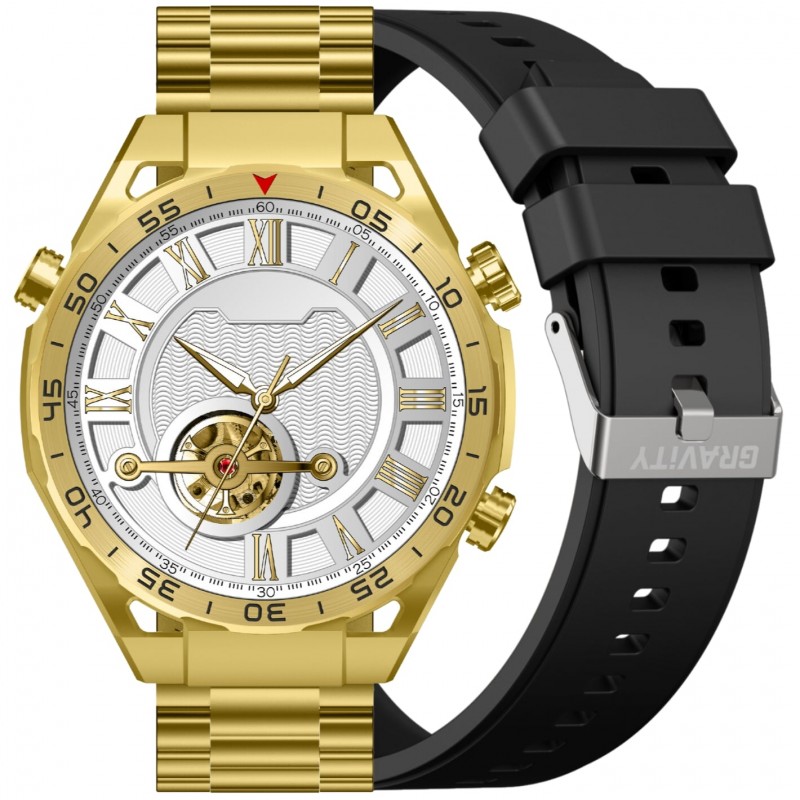 SMARTWATCH MĘSKI GRAVITY GT13-2 - DODATKOWY PASEK (sg028b)  SMARTWATCH MĘSKI GRAVITY GT13-2 - DODATKOWY PASEK (sg028b)