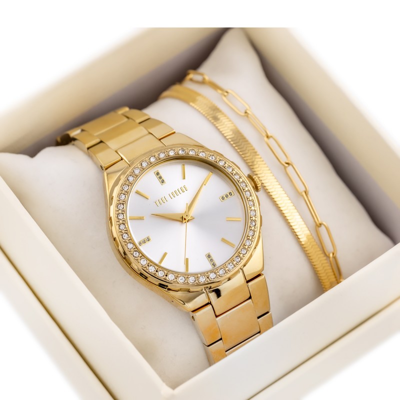 KOMPLET PREZENTOWY DAMSKI PAUL LORENS Zegarek + bransoletka (zg535d)  KOMPLET PREZENTOWY DAMSKI PAUL LORENS Zegarek + bransoletka (zg535d)