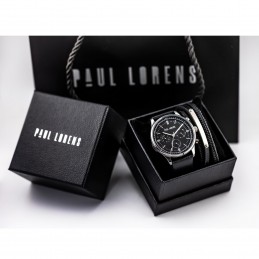KOMPLET PREZENTOWY MĘSKI PAUL LORENS - Zegarek + Bransoletka (zg362e)KOMPLET PREZENTOWY MĘSKI PAUL LORENS - Zegarek + Bransoletka (zg362e)