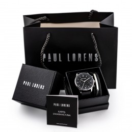 KOMPLET PREZENTOWY MĘSKI PAUL LORENS - Zegarek + Bransoletka (zg362e)KOMPLET PREZENTOWY MĘSKI PAUL LORENS - Zegarek + Bransoletka (zg362e)