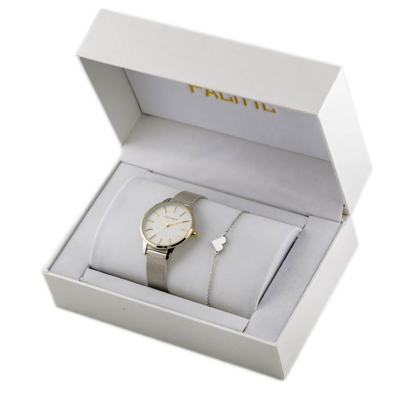 KOMPLET PREZENTOWY DAMSKI - Zegarek + bransoletka (zp527h)  KOMPLET PREZENTOWY DAMSKI - Zegarek + bransoletka (zp527h)