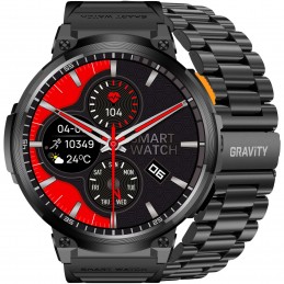 SMARTWATCH MĘSKI GRAVITY GT23-1 - LATARKA, DODATKOWY PASEK  (sg031a)SMARTWATCH MĘSKI GRAVITY GT23-1 - LATARKA, DODATKOWY PASEK  (sg031a)