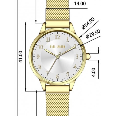 ZEGAREK DAMSKI PAUL LORENS - PL12189B-3D1 (zg550c) + BOX