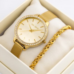 KOMPLET PREZENTOWY DAMSKI PAUL LORENS - Zegarek + bransoletka - (zg545e)KOMPLET PREZENTOWY DAMSKI PAUL LORENS - Zegarek + bransoletka - (zg545e)